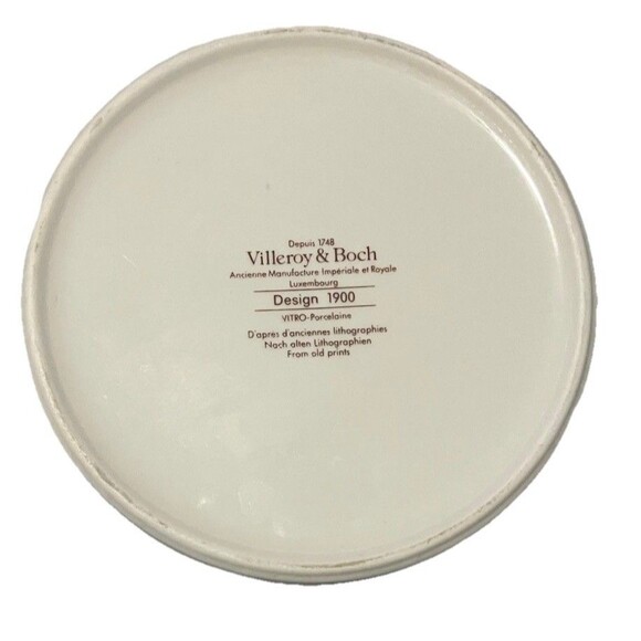 "Villeroy & Boch" 20 Oz Pitcher Design 1900 - Vintage Rare 1980 Art  Nouveau - Picture 8 of 12